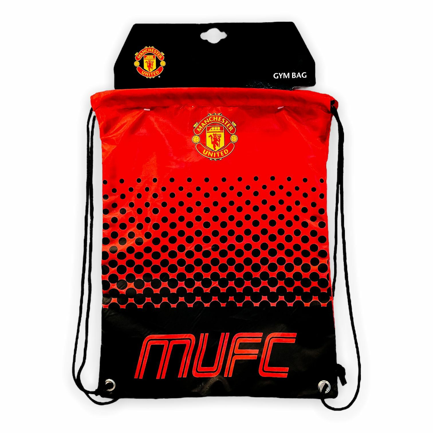 曼聯紅色波點會徽運動袋