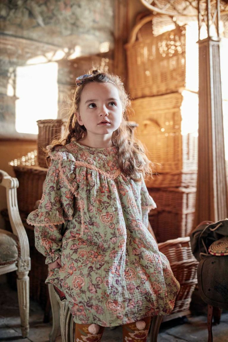 Louise Misha-Lara Dress(Khaki Tropical Loon)