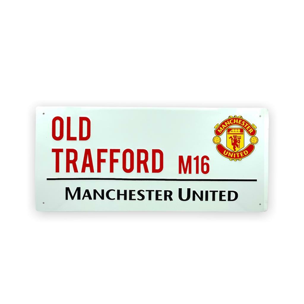曼聯白色奧脫福球場金屬路牌