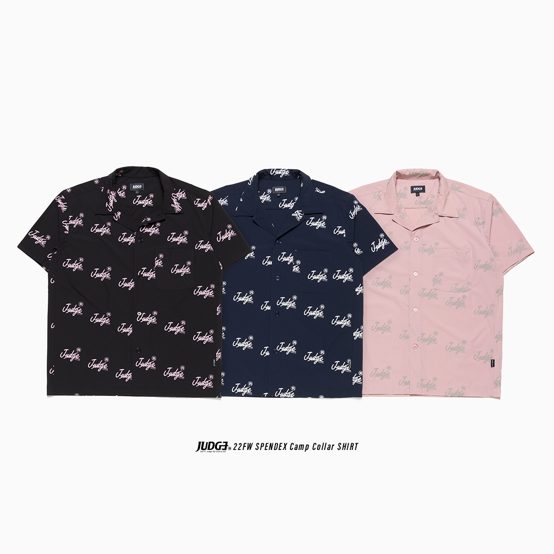 JUDGE  SPENDEX CAMP COLLAR SHIRT A