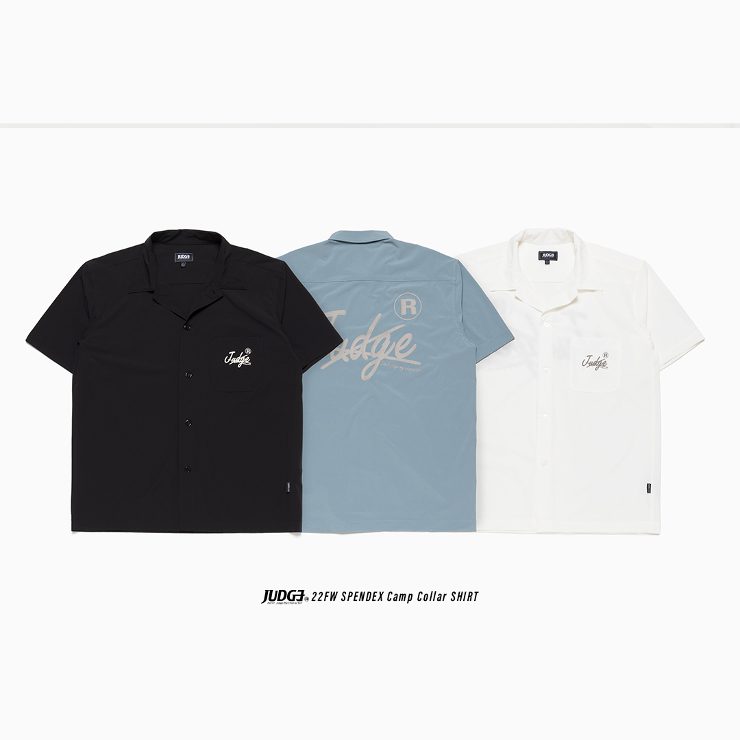 JUDGE F/W SPENDEX CAMP COLLAR SHIRT B