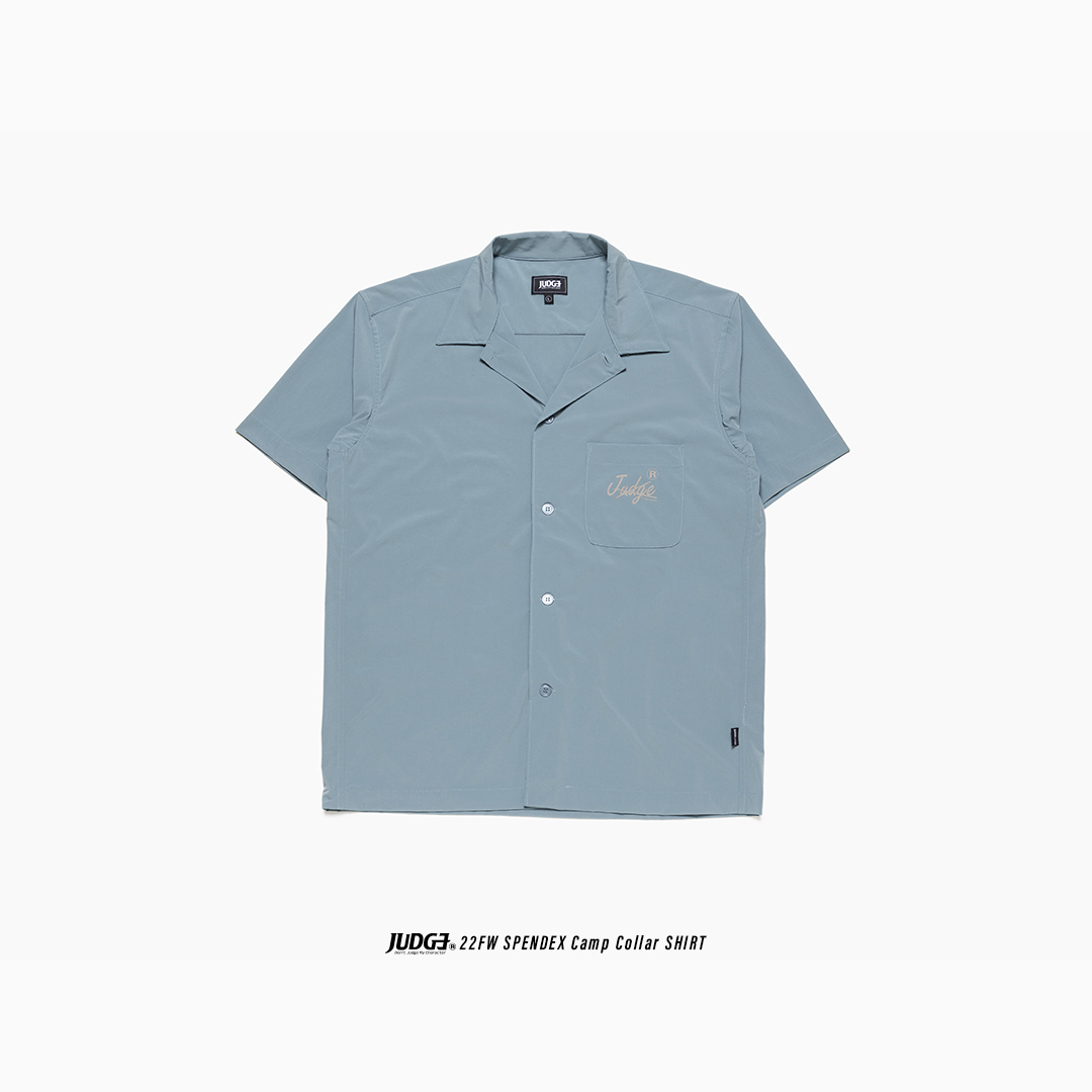 JUDGE F/W SPENDEX CAMP COLLAR SHIRT B