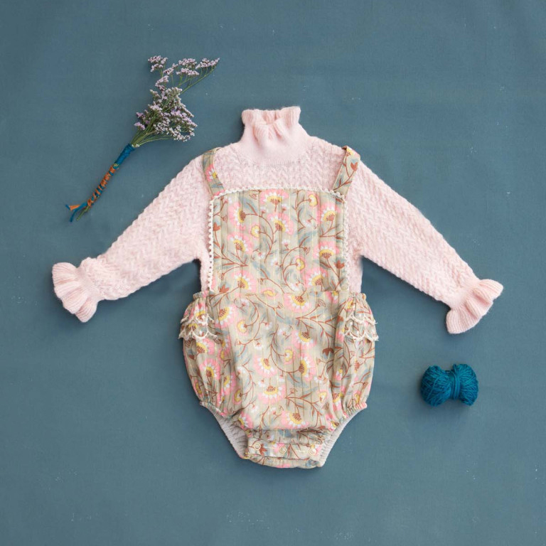 LOUISE MISHA│Jevo Baby Jumper造型高領毛衣．Blush