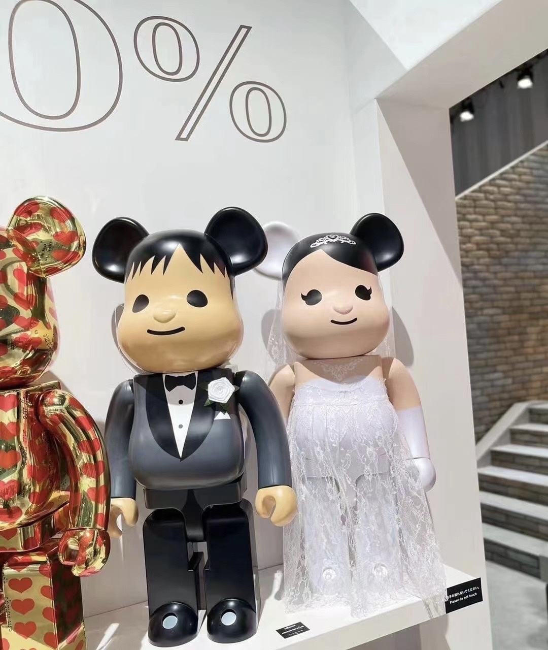 Bearbrick 1000% wedding 結婚 set of 2