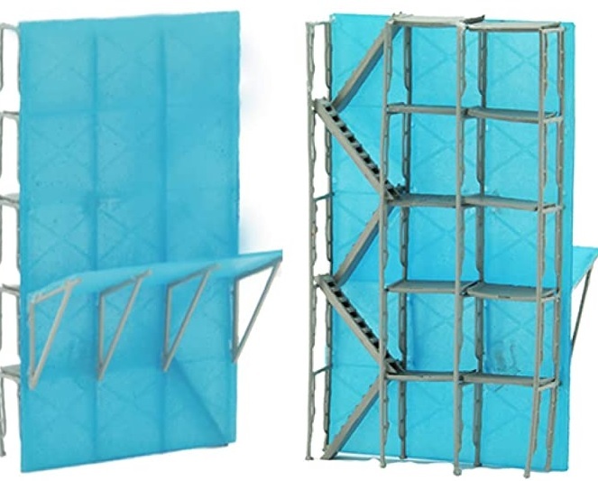 Tomytec Scene 129 N scale Construction Foot Field Scaffolding