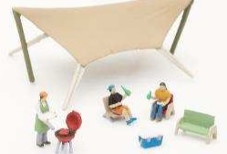 Tomytec Scene 131 N scale BBQ Set