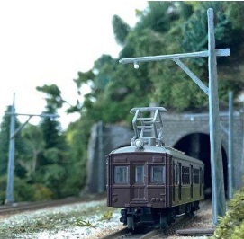 Tomytec 情景小物 021-3 N規 架線柱B3 單線用