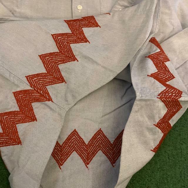 VISVIM BECHER RAND B.D L/S SHIRT OXFORD GIZA (( USED A )) 中古美品 - NAVY SIZE 2 IN STOCK NOW (現貨發售中)