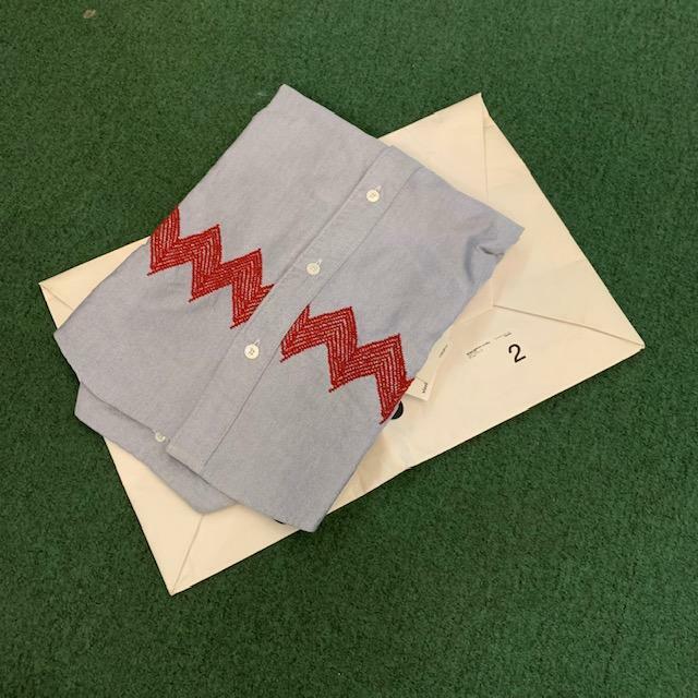 VISVIM BECHER RAND B.D L/S SHIRT OXFORD GIZA (( USED A )) 中古美品 - NAVY SIZE 2 IN STOCK NOW (現貨發售中)