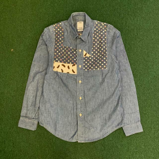 VISVIM GRANGER CHAMBRAY SHIRT LS P.W (( USED A )) 中古美品 - LT.INDIGO SIZE 1 IN STOCK NOW (現貨發售中)