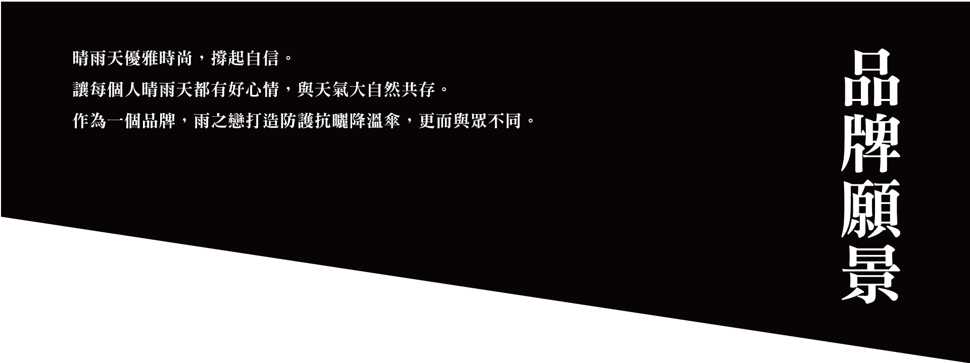 雨之情雨傘工廠，雨傘品牌願景