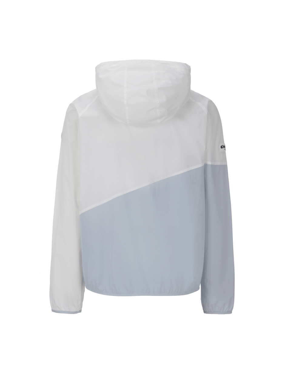 Discovery Innoblock 輕便 連帽 夾克 外套 白水藍拚色 男