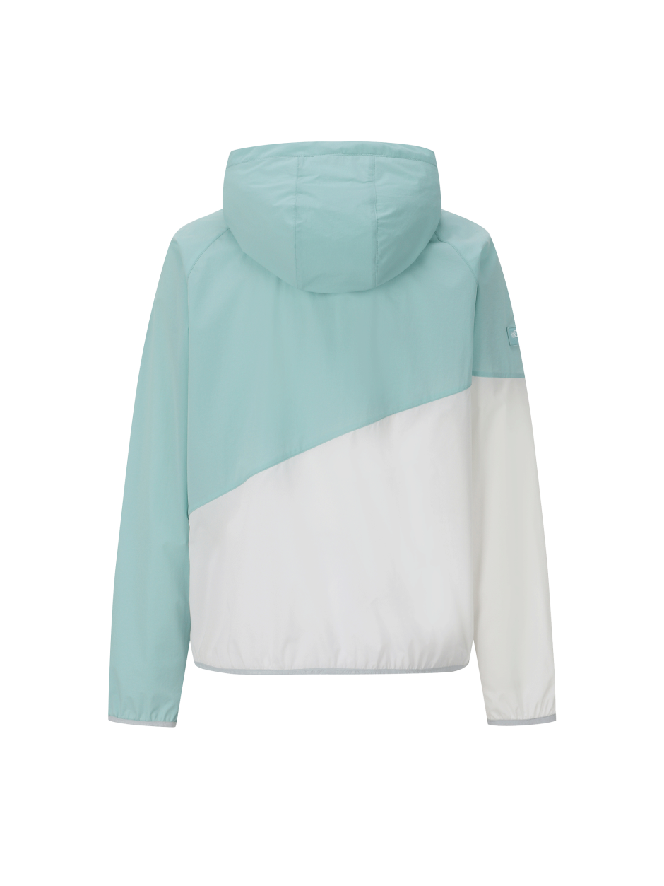 Discovery Innoblock 輕便 連帽 夾克 外套 綠白拚色 男