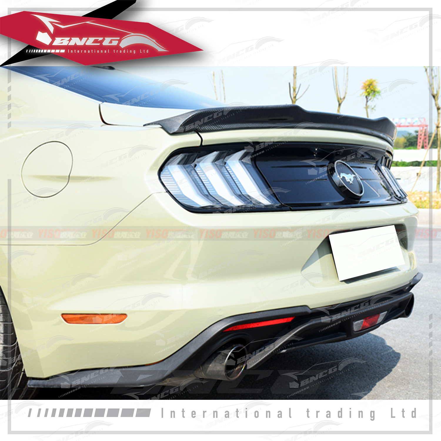 福特 野馬 Ford Mustang 15-17年式 改裝 卡夢 碳纖維 外觀件 空力套件 尾翼 擾流板