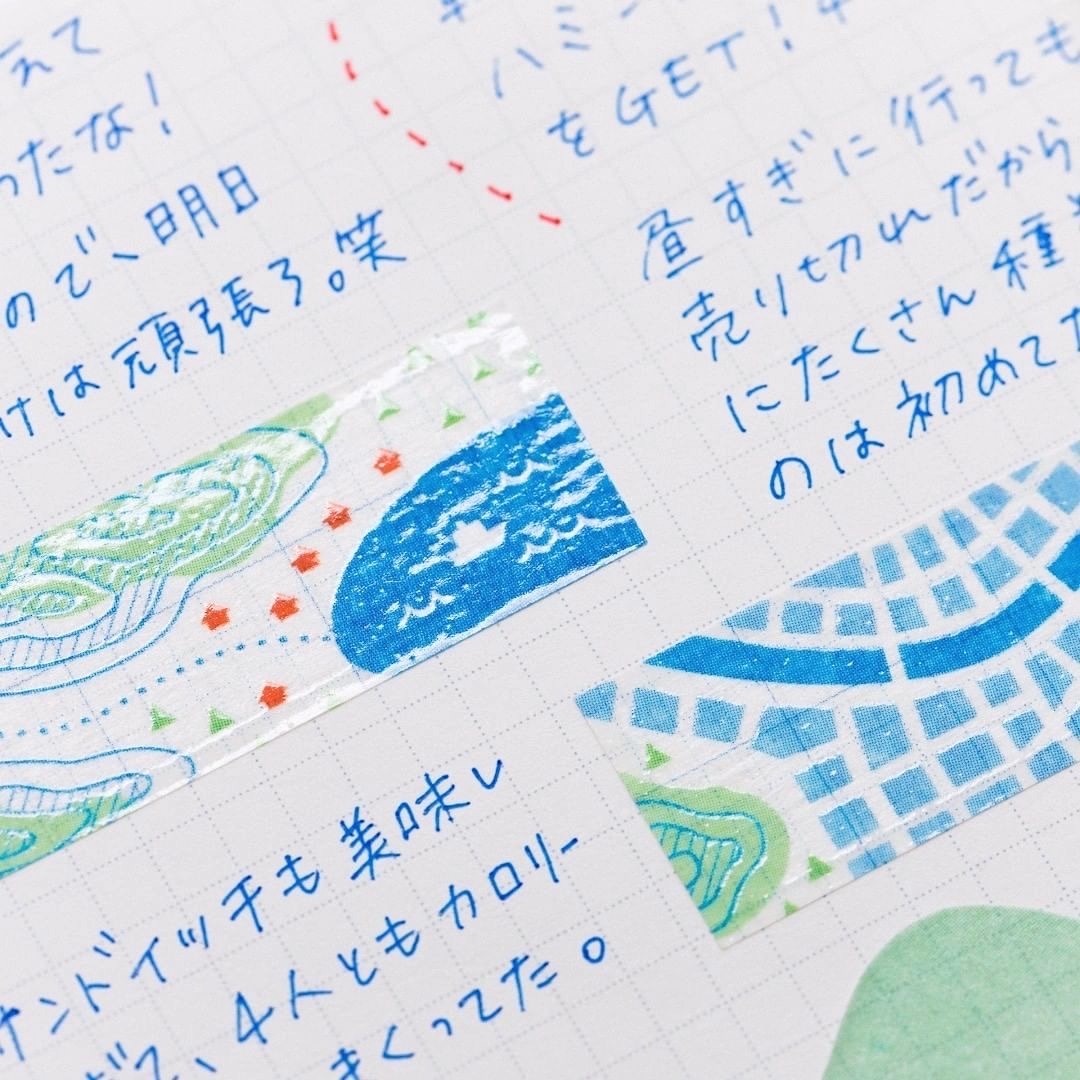 King Jim Masking Tape－KITTA Basic UV Print Series (Japanese Stationery Brand)