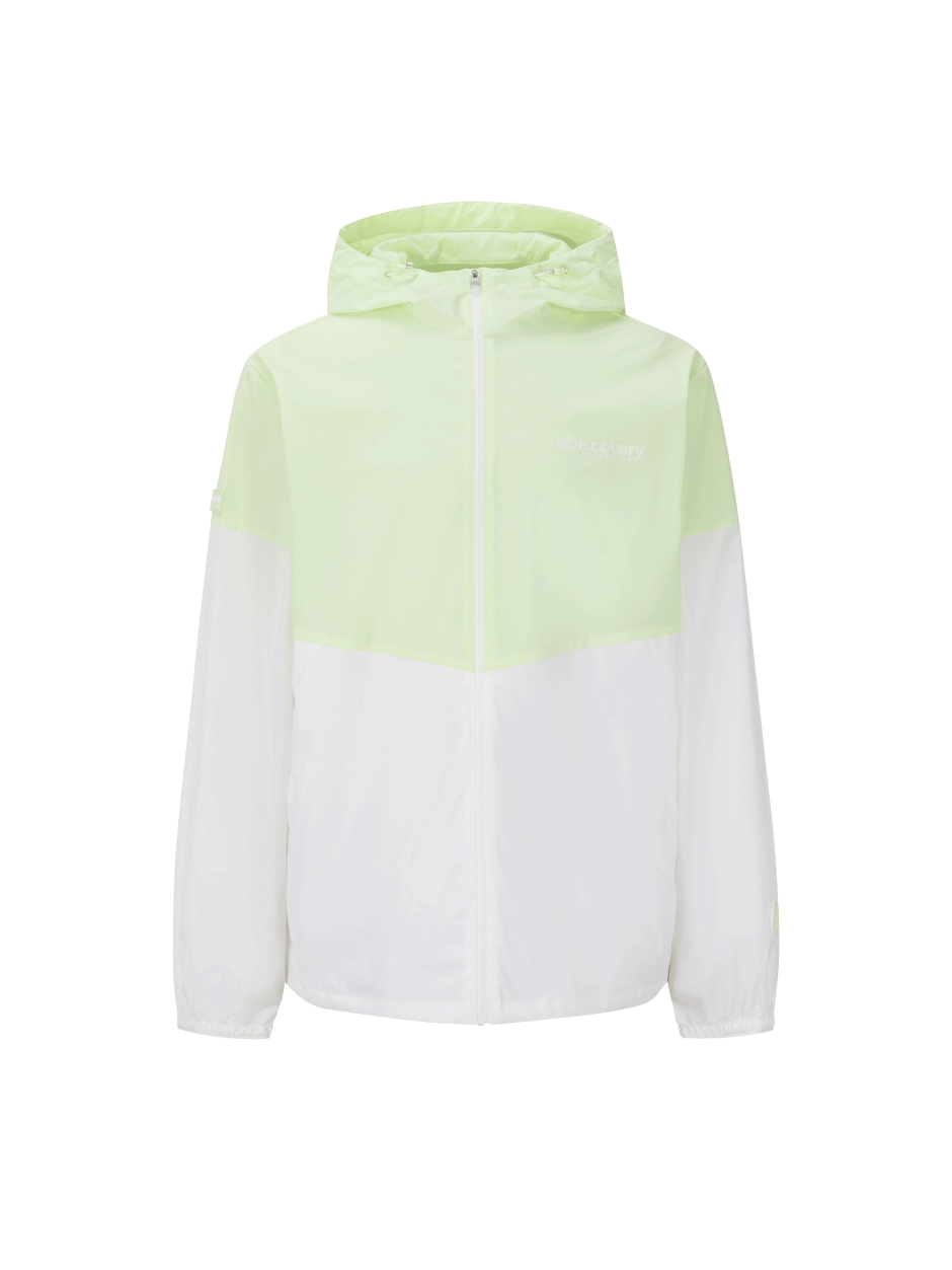 Discovery 輕便風 激光 風衣 夾克 外套 黃綠色 男