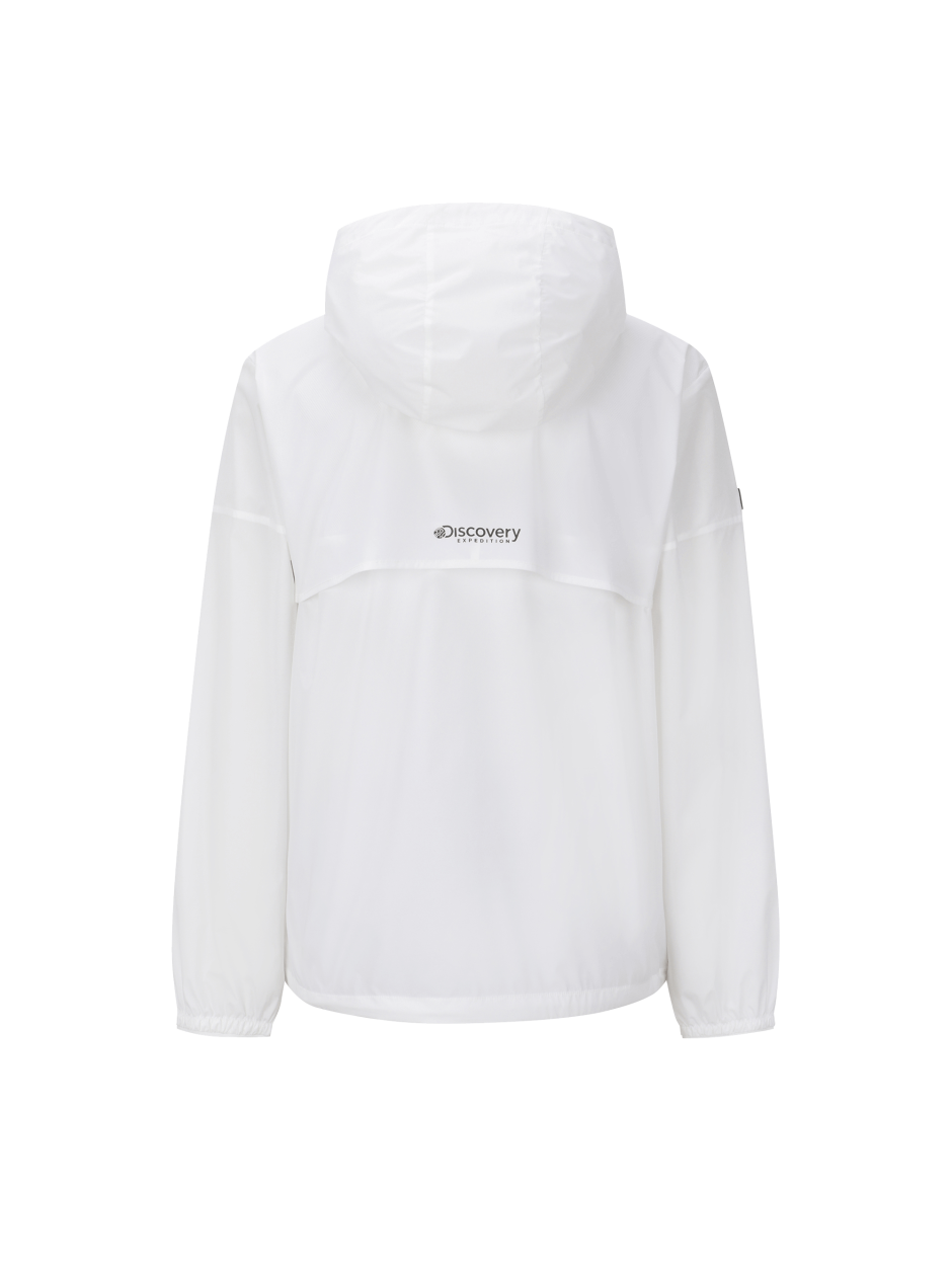Discovery 輕便風 激光 風衣 夾克 外套 白色 男