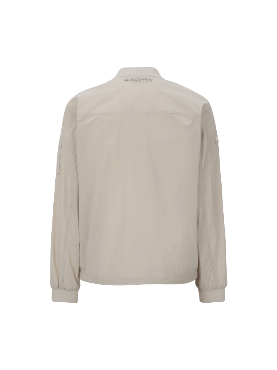 Discovery 輕便 塑腰 收邊 夾克 外套 卡其色 男