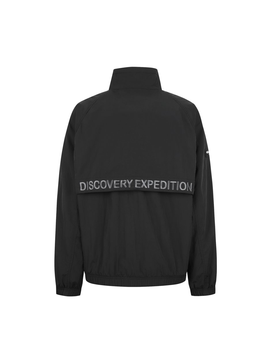 Discovery 高領風衣 小LOGO 夾克 外套 黑色 男
