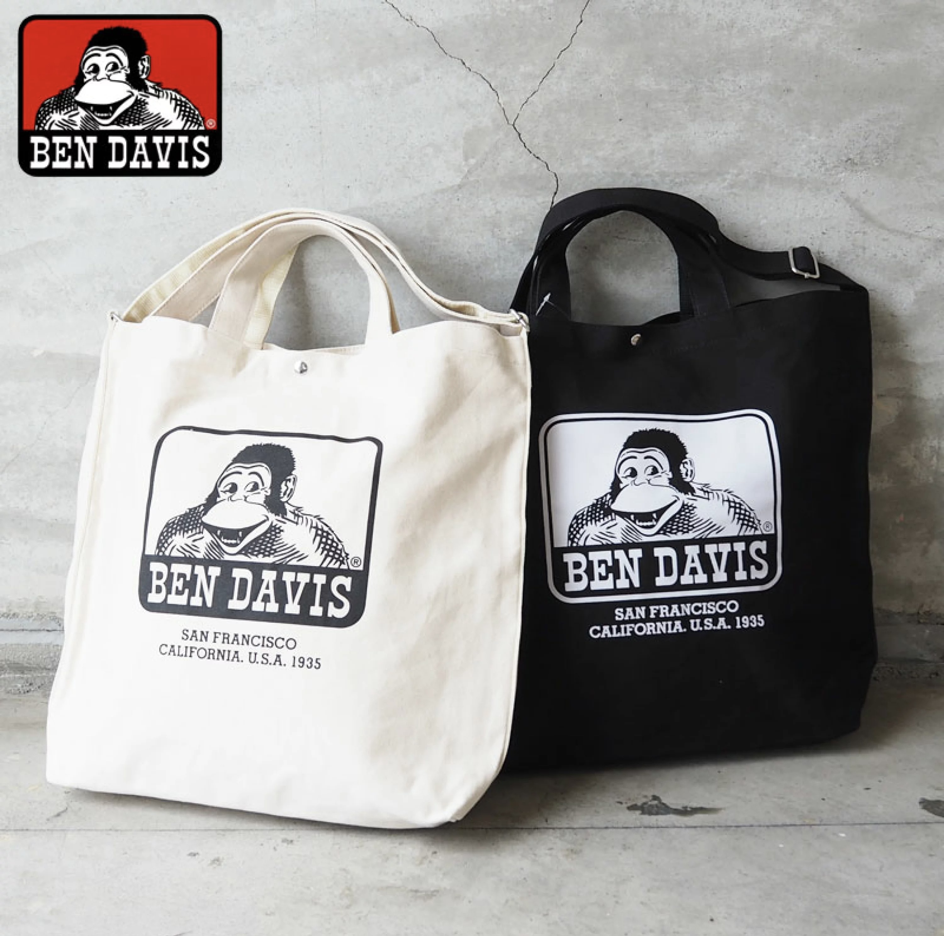 [現貨] BEN DAVIS / 2WAY LARGE TOTE BAG