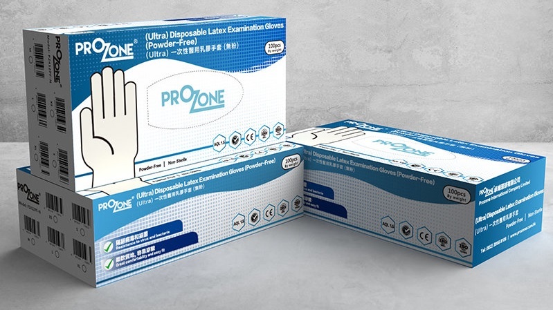 (Ultra)Prozone 一次性醫用乳膠手套(無粉) (100隻) - 中碼)