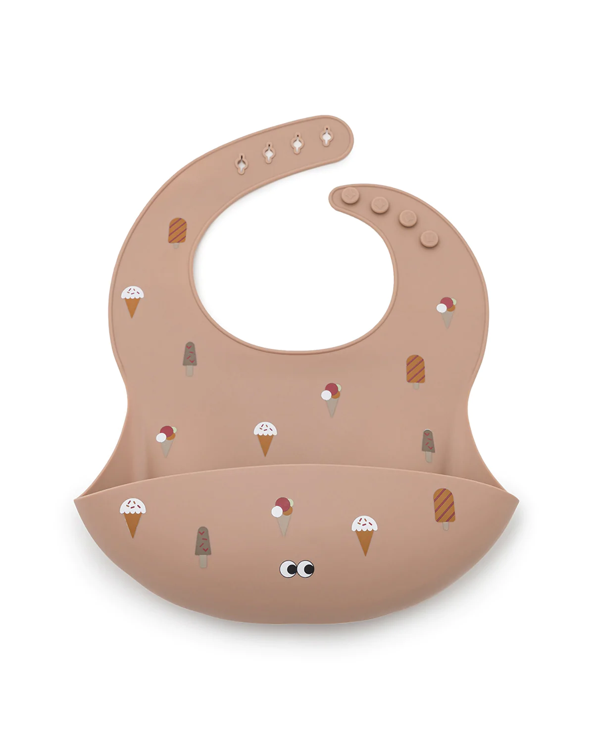 矽膠飯兜 -  ICE CREAM ROSE