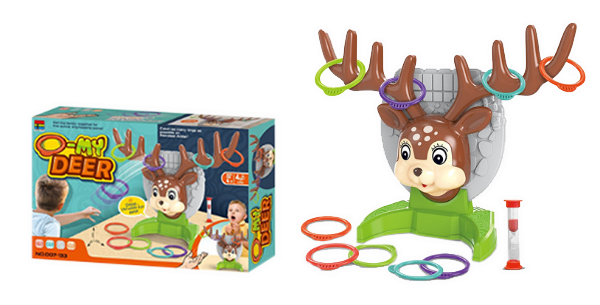 盒裝玩具互動小鹿套圈遊戲 007-133