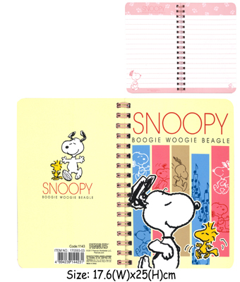 Snoopy B5筆記簿(70頁)(17.6X25CM)