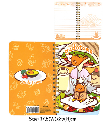 GUDETAMA B5筆記簿(70頁)(17.6X25CM)