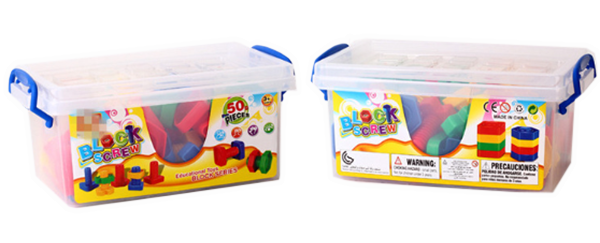 現貨區 盒裝玩具收納箱螺絲碰對 T01427