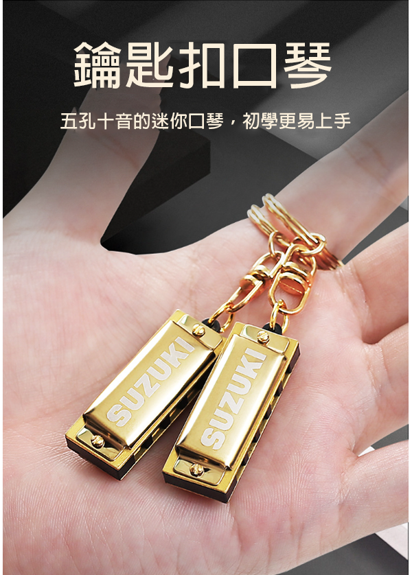 SUZUKI鈴木口琴5孔10音迷你小口琴 S-5