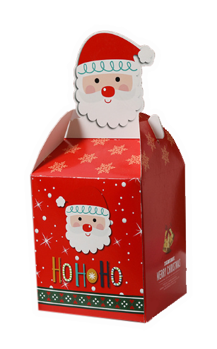 聖誕節四角天地蓋手提禮盒 M8283