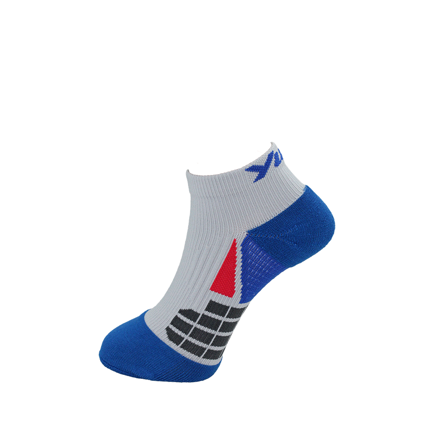 抗菌。加壓編織。左右腳設計。L型足跟大空間。彈力氣墊毛巾底。男款。1/4襪1468