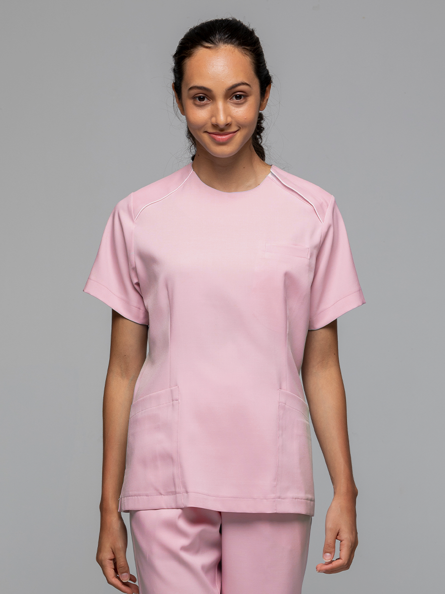 【 AS716-A0 】女刷手上衣-ASV薄彈布-寶寶粉