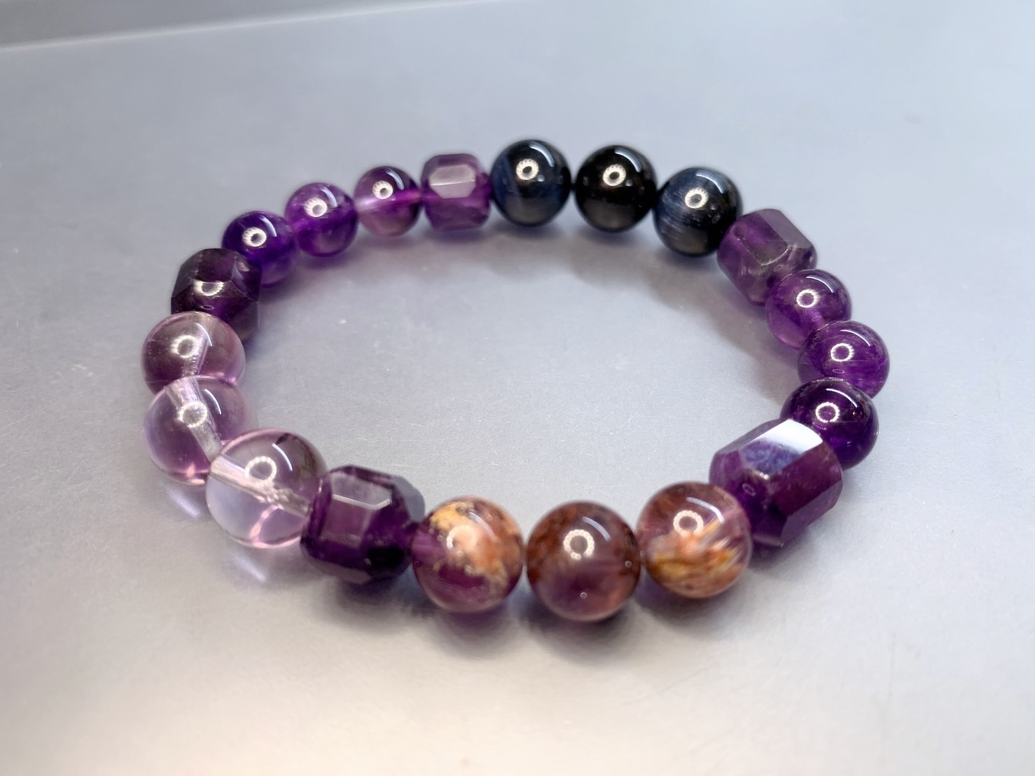 智慧與勇氣｜紫水晶與藍虎眼石｜二月誕生石