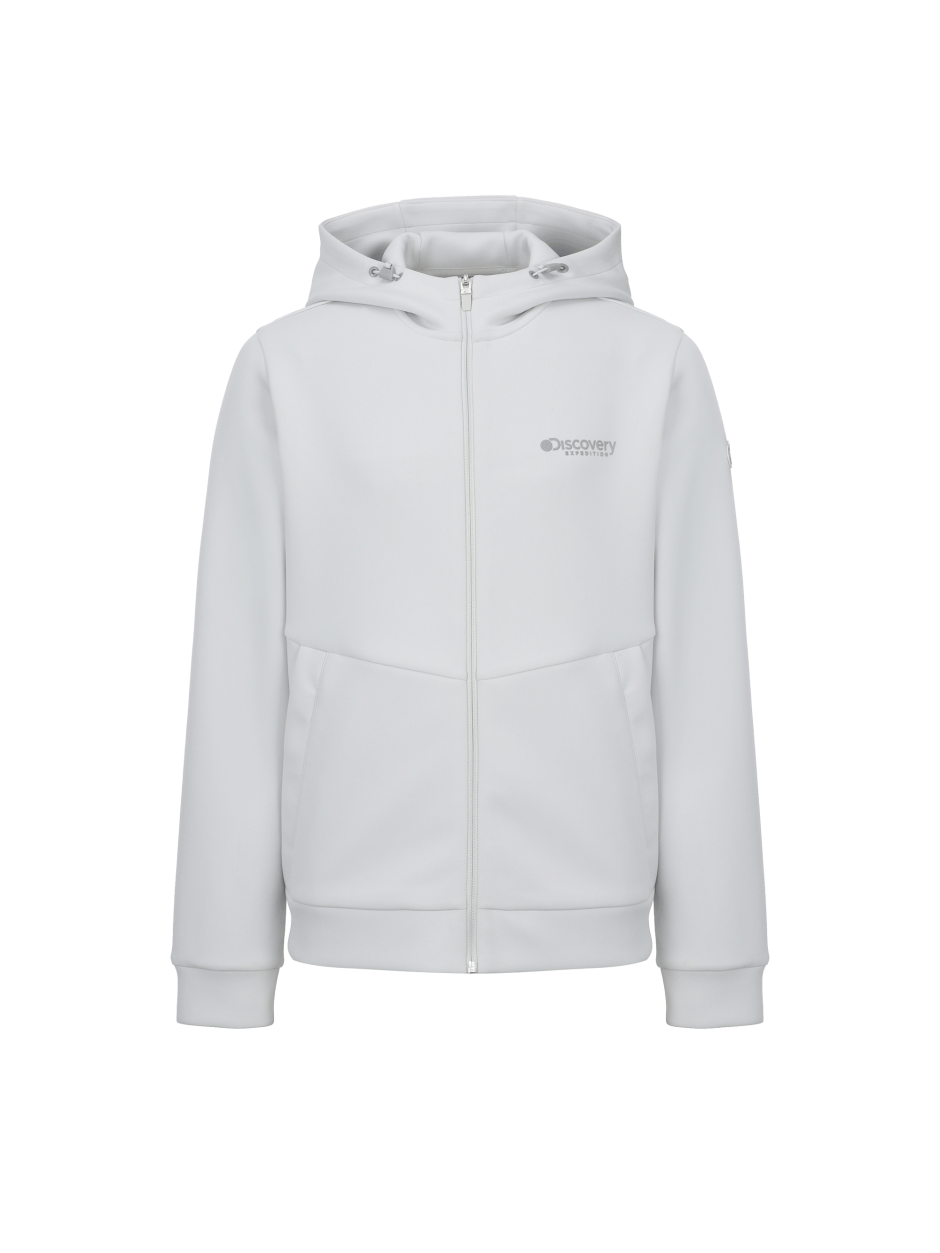 Discovery 連帽 輕便 訓練夾克 風衣 外套 灰白色 男