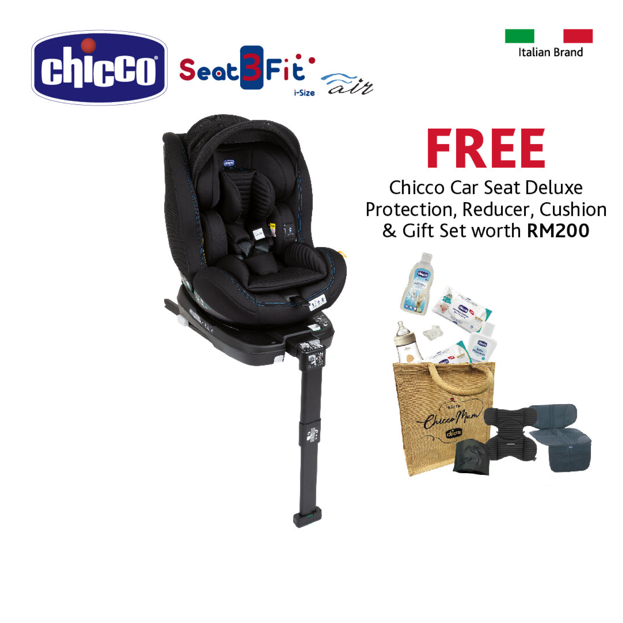 Chicco Seat3Fit I-Size Air 360 Spin Isofix Convertible Baby Car Seat