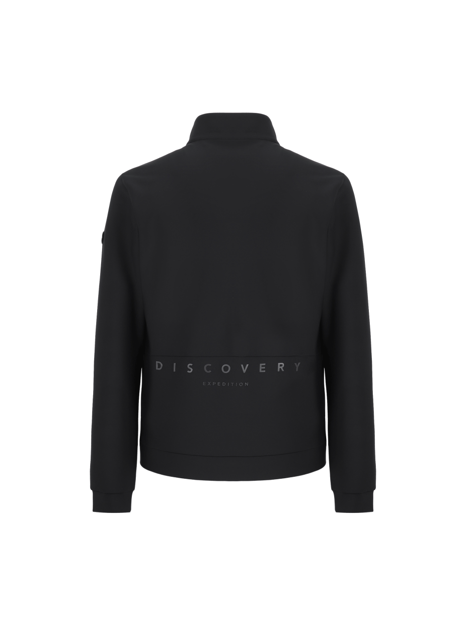 Discovery 簡約 小LOGO 高彈性 夾克 外套 黑色 男
