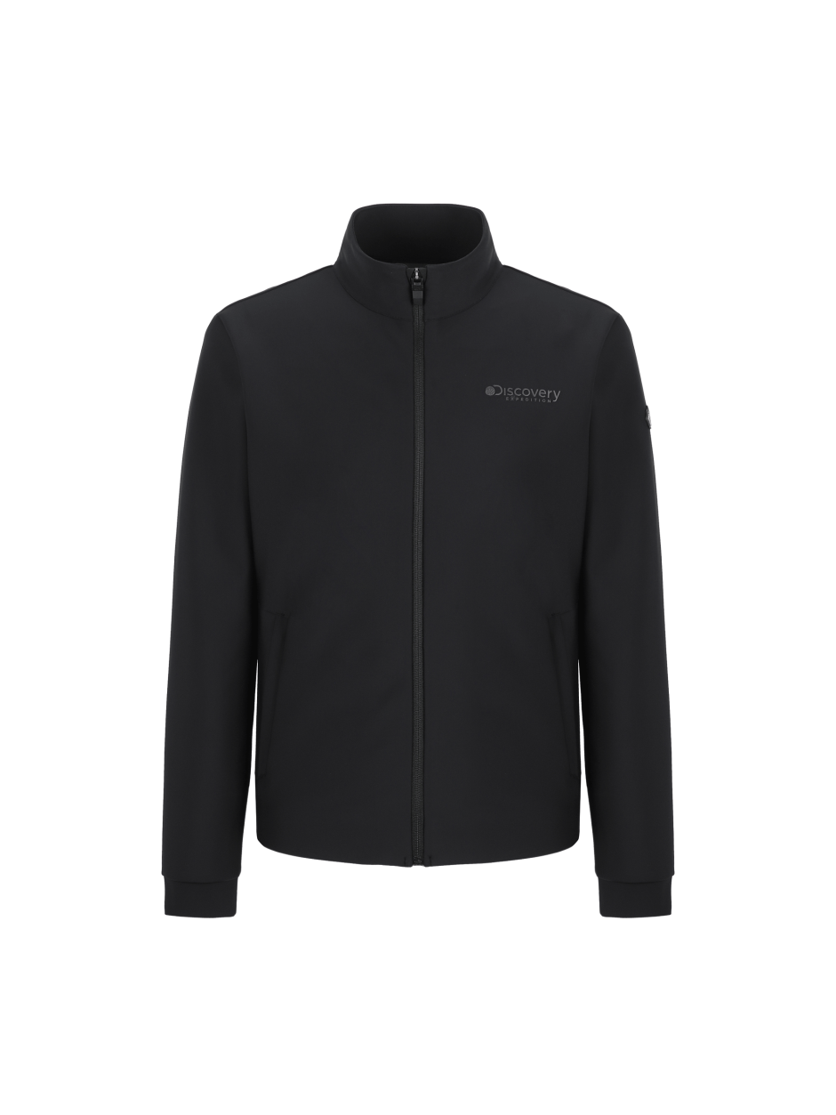 Discovery 簡約 小LOGO 高彈性 夾克 外套 黑色 男
