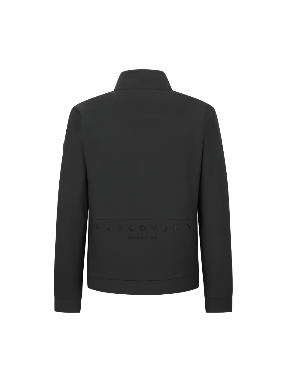 Discovery 簡約 小LOGO 高彈性 夾克 外套 鐵灰色 男