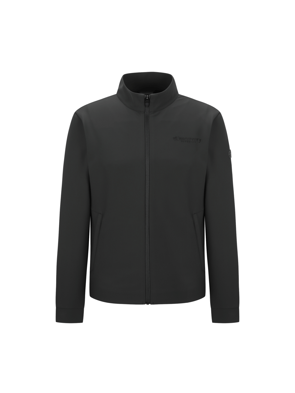 Discovery 簡約 小LOGO 高彈性 夾克 外套 鐵灰色 男