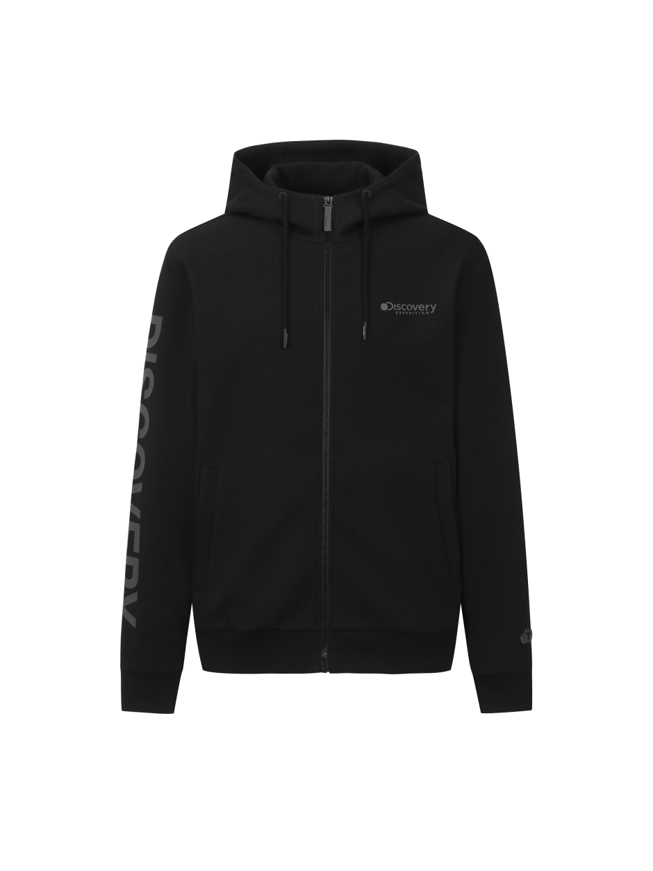Discovery Logoblock 連帽 夾克 外套 黑色 男