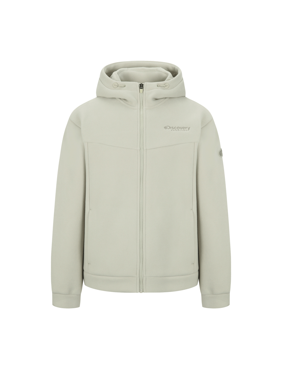 Discovery Essential Bonding 抓絨 連帽夾克 外套 米色 男