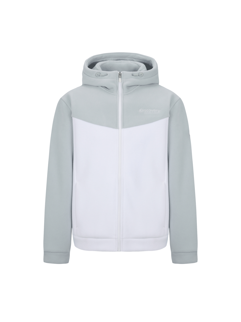 Discovery Essential Bonding 抓絨 連帽夾克 外套 綠白