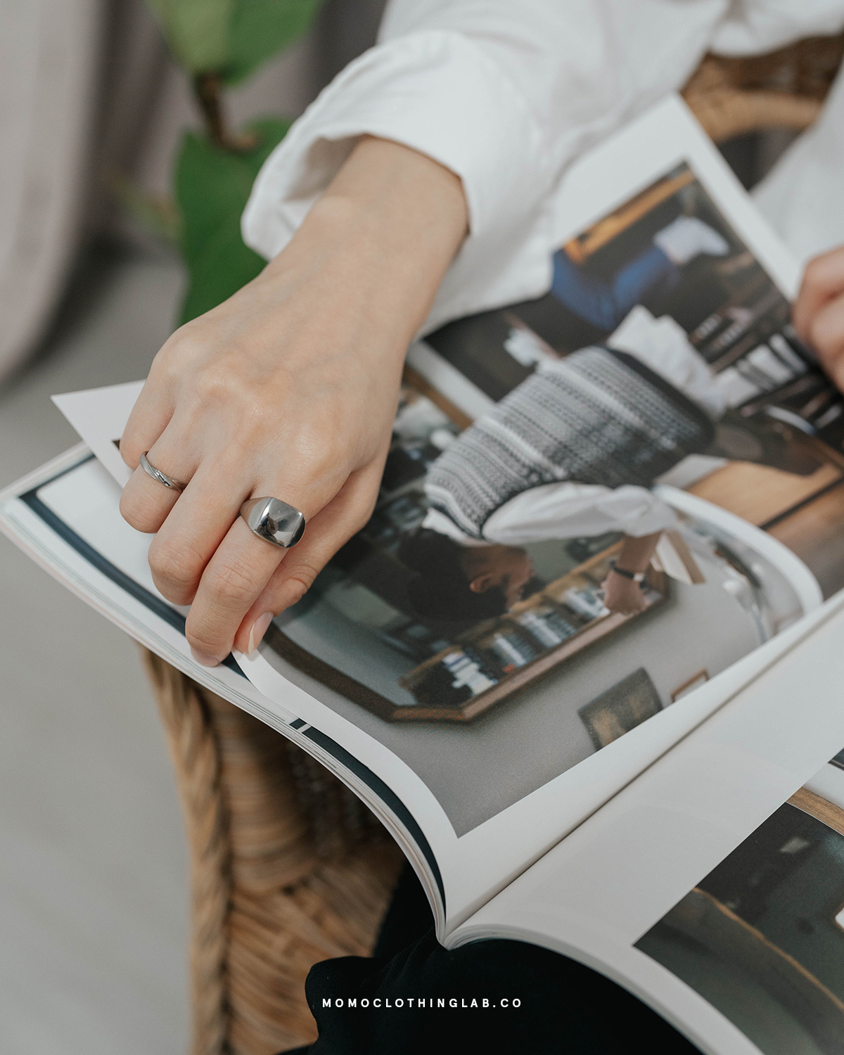 #現貨 (ACCR528) 鋼戒 簡約素圈螺紋戒