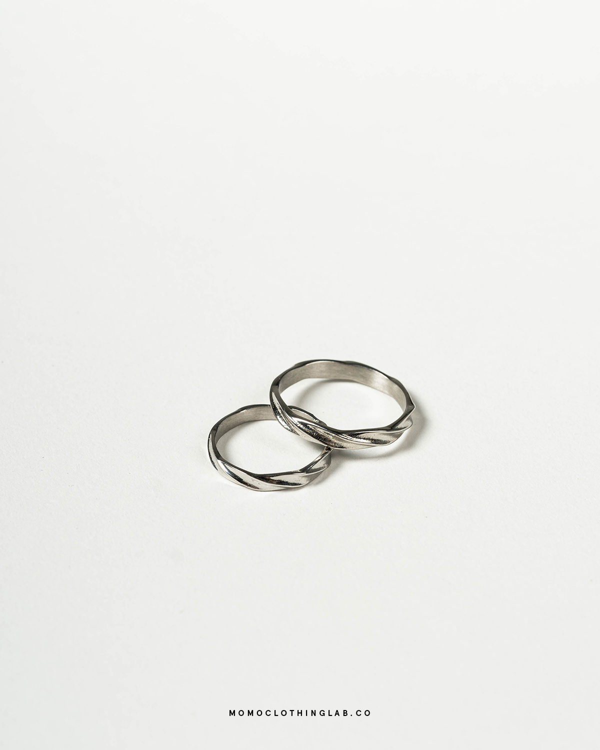 #現貨 (ACCR528) 鋼戒 簡約素圈螺紋戒