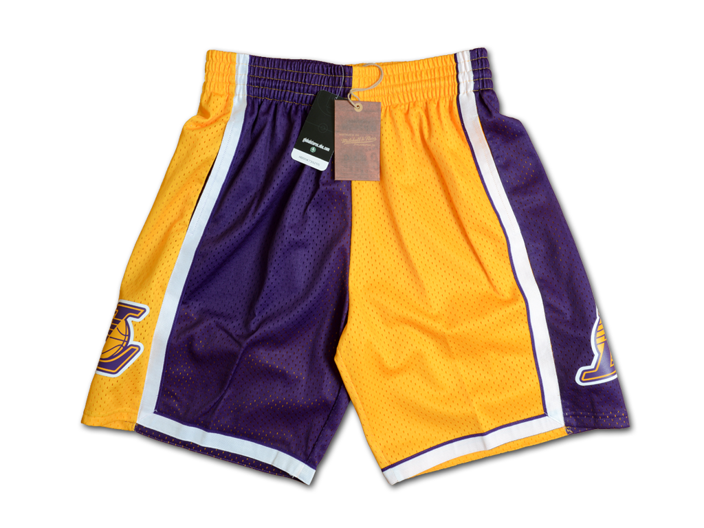 Mitchell & Ness 洛杉磯湖人隊 Split Swingman 球褲