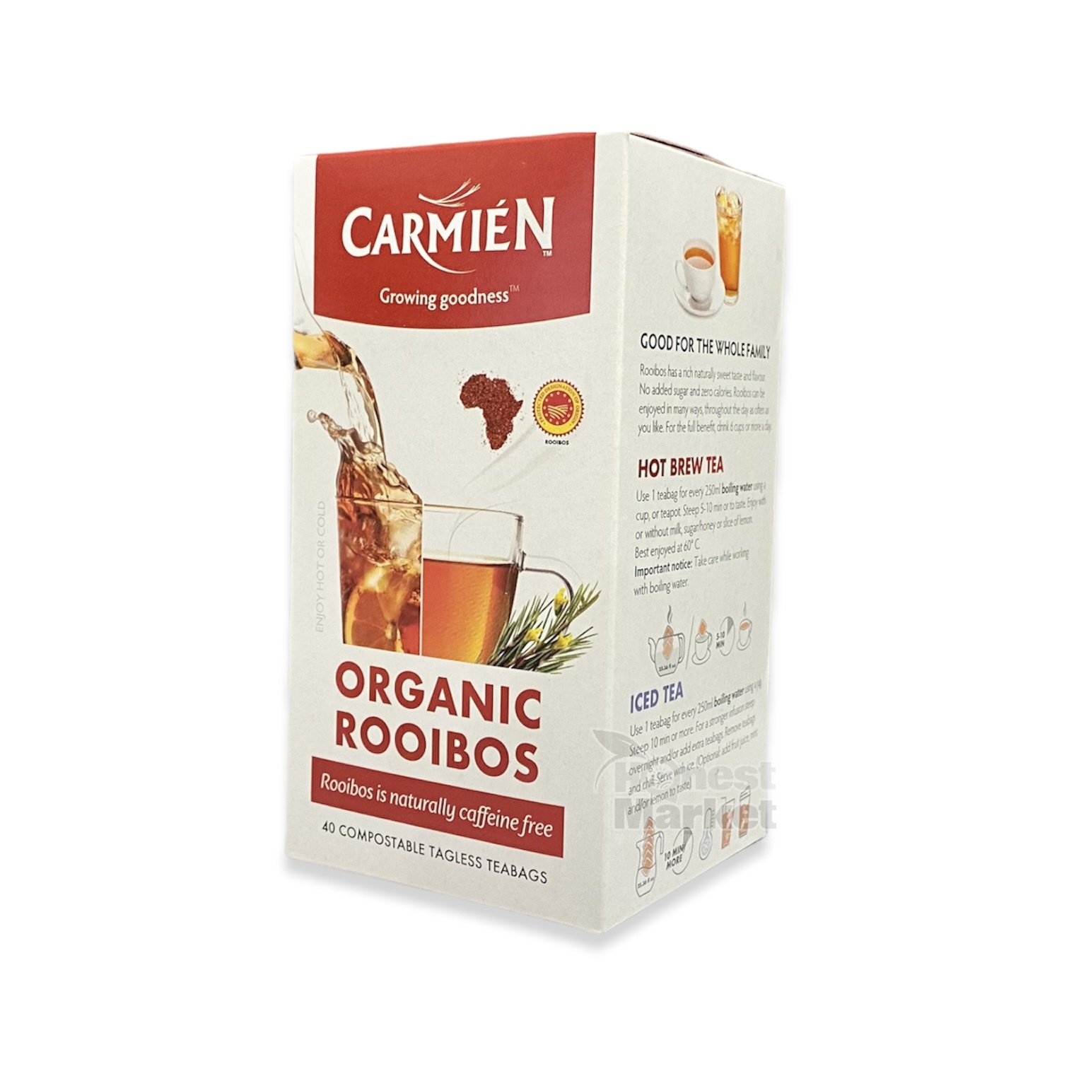 Carmien Organic Rooibos Red Tea 40 Teabag (100g)