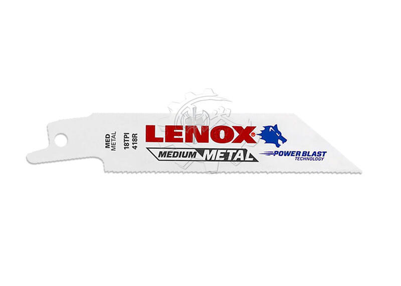 ＊中崙五金【附發票】LENOX狼牌 4"*18T雙金屬軍刀鋸片 型號:418R 適用於薄型金屬/中厚型金屬