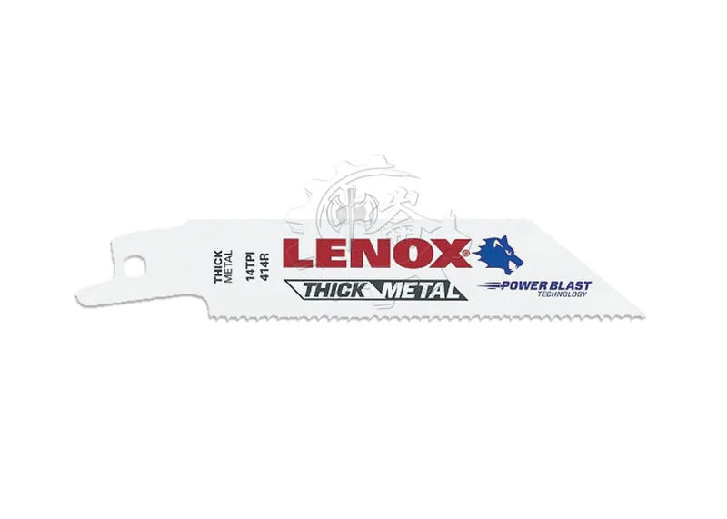 ＊中崙五金【附發票】LENOX狼牌 4"*14T雙金屬軍刀鋸片 型號:414R 適用於厚型金屬/中厚型金屬